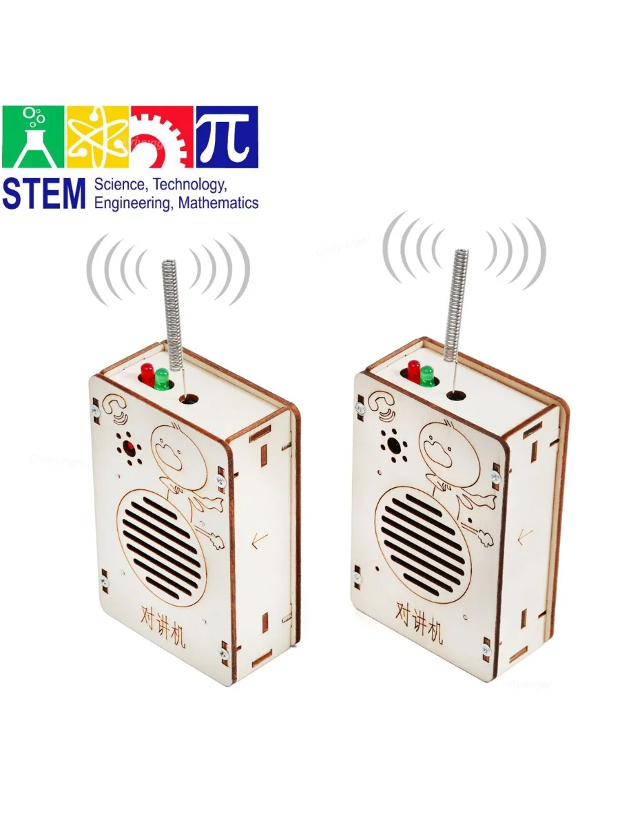 DIY Wireless Walkie Talkie Modellbausatz STEM Physik Wissenschaft Experimentelles Werkzeug Schule Wissenschaft Projekt Lernspielzeug für Kinder Geschenk