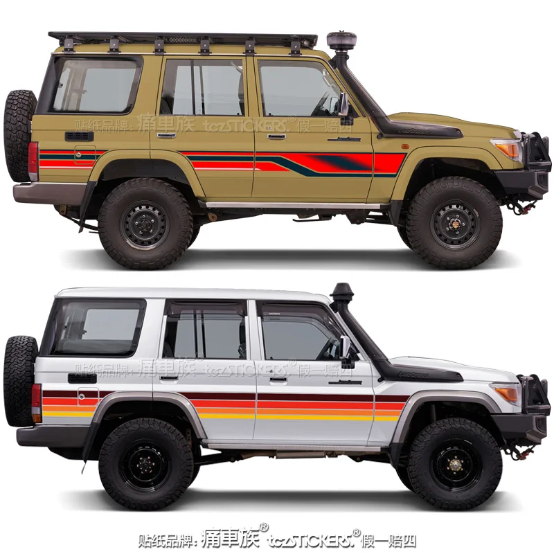 

Car sticker For Toyota Land Cruiser 76 LC76 body modification custom fashionable Decal film accessories