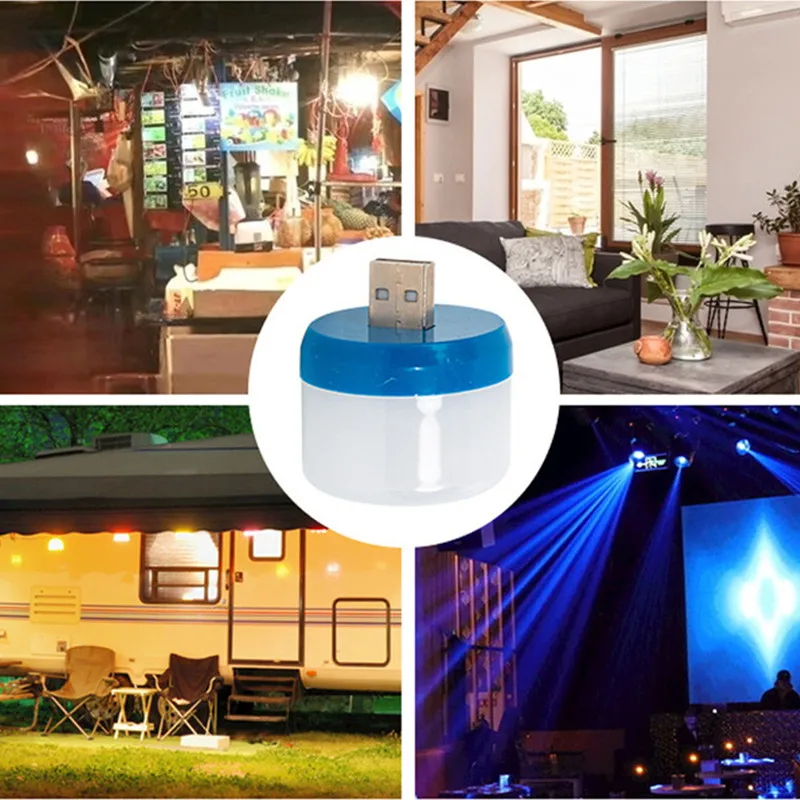 Mini Portable USB Night Light LED Light Universal USB Port Dormitory LED Night Lights Green For Computer Laptop Decoration Home