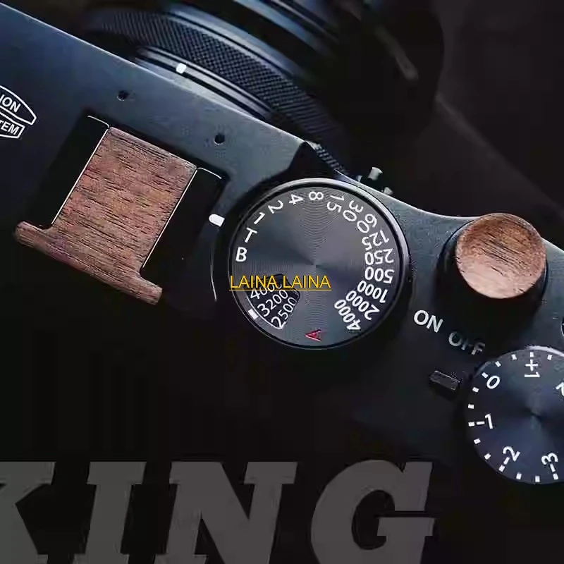 

Деревянная кнопка спуска затвора и деревянная заглушка горячего башмака для Fujifilm XT20 X100F X-T2 X100T X-PRO2/1 X-T10 X20 X30