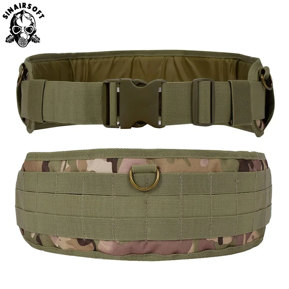 

Tactics Molle Waist Belt Men Tactical Outer Waist Belt Padded CS Multi-Use Equipment Airsoft Wide Belts Hunting Accessories