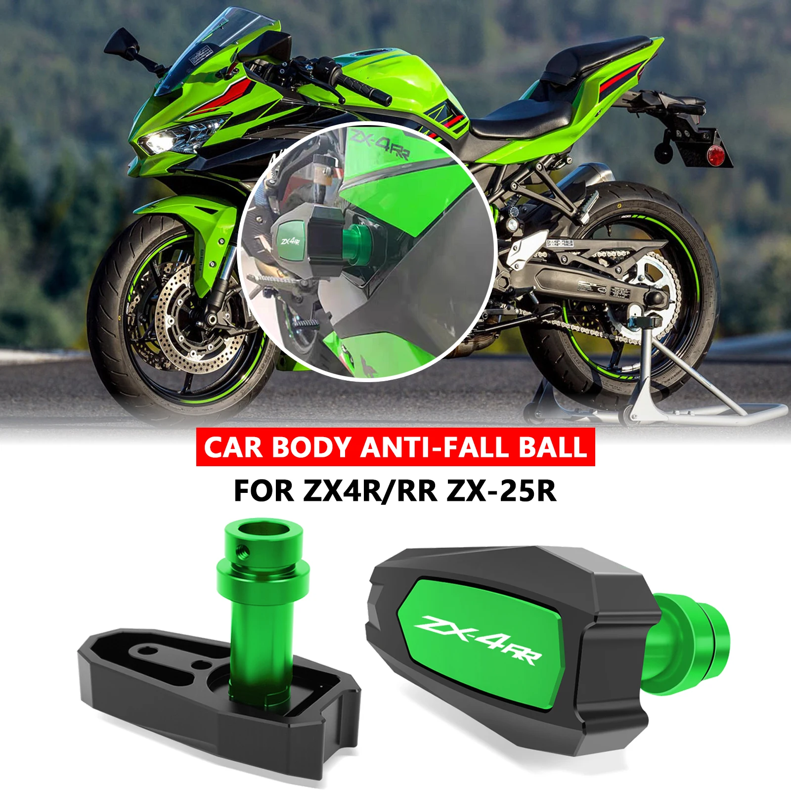 

For ZX4R ZX25R ZX4RR Motorcycle Engine Anti-collision Ball Frame Slider Protector ZX-25R ZX-4R ZX-4RR Anti-collision Protector