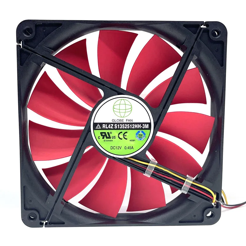 New for GLOBE FAN RL4Z S1352512HH-3M S1352512HH 0.45A 13.5CM 135mm Computer Chassis Power Supply Case Cooling Fan 135x135x25mm