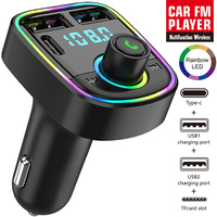 Wireless Bluetooth 5.2 FM Transmitter Handsfree AUX Car Charger Radio Modulator MP3 Player USB Super Quick Charge Adapter