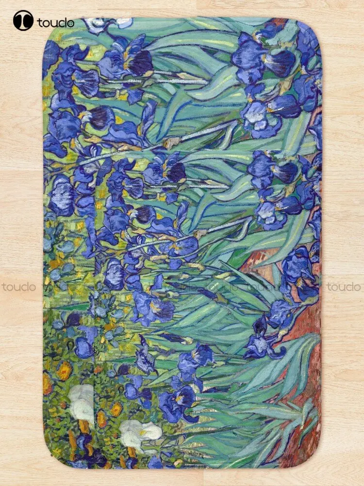 Van Gogh - Irises Bath Mat Anime Bath Mats