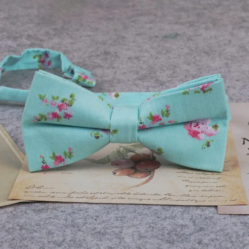 Marke Neue Männer Mode Retro Blume Drucken Bogen Krawatten Für Mann Casual Schule Jungen Katzen Muster Neck Tragen Bowtie Zubehör schmetterling – Detail 6