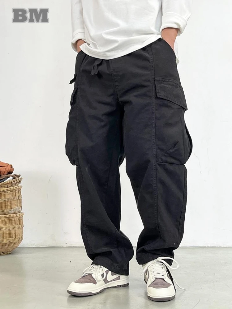 High Quality Multi-Pocket Cargo Pants Japanese Streetwear Baggy Pants For Men Harajuku Casual Mens Clothing Plus Size Trousers