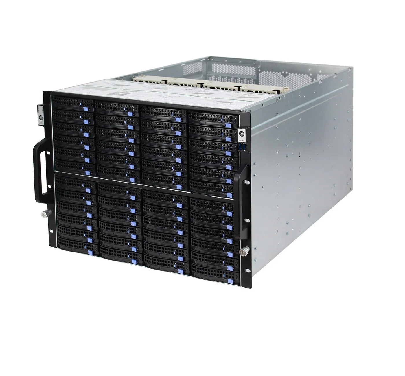 

Huge storage 8u 72 bays hot swap server chassis with backplane