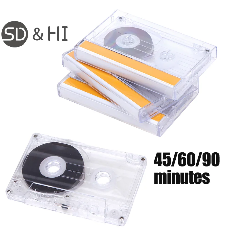 Standard Cassette Blank Tape Player Empty Tape With 45/60/90 Speech Music Recording For Minutes Magnetic Audio Tape Recording