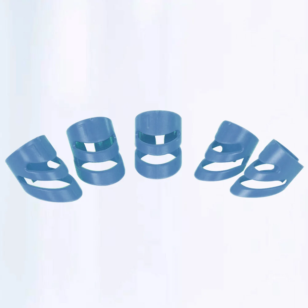 

5 Pcs Ring Finger Cover Metal Electric Guitar Picks Acoustic for Beginners Wrist Accessories Diy Bass Pickup