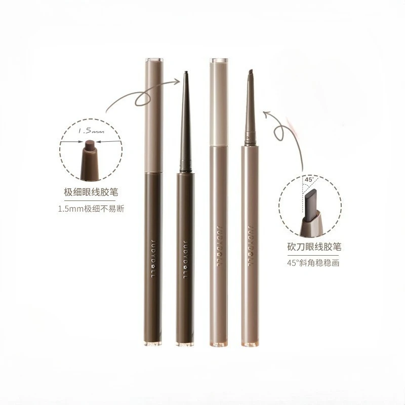 Judydoll Dual-Color Eyeliner Pencil provides precise, smooth, and smudge-proof application, including the under-eye highlighter. view 2
