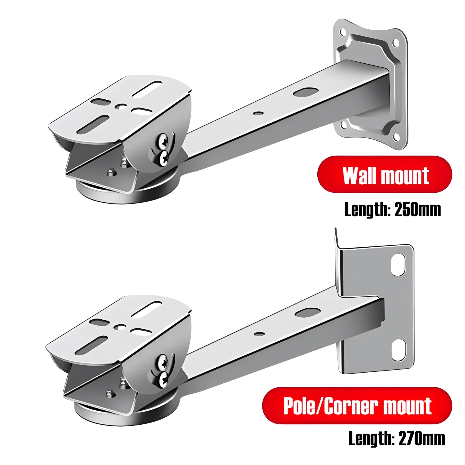 201/304 Stainless Steel Camera Holder Stand Universal Adjustable Security Camera Bracket Wall/Ceiling/Pole/Corner Mount Support