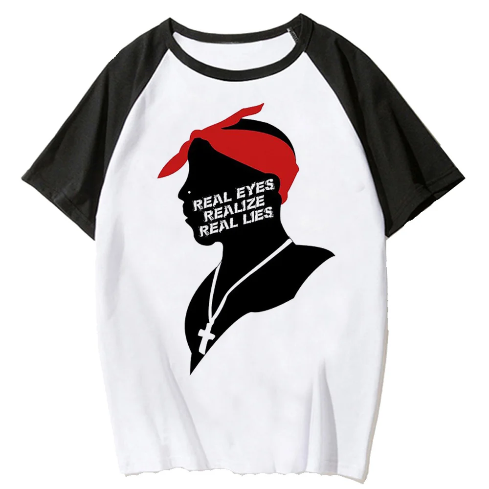 Tupac t shirt women graphic anime designer t shirt female anime y2k funny clothing