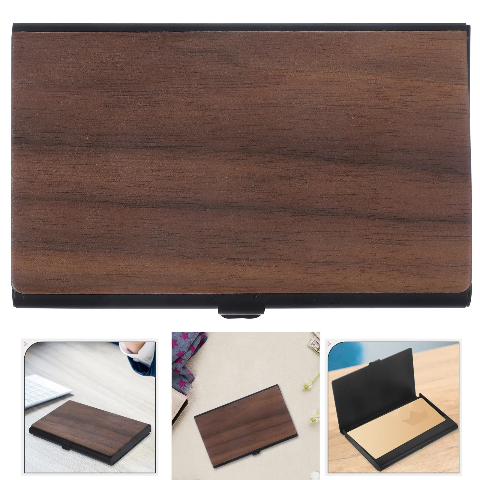 

Коробка для визитных карточек, компактный настольный органайзер для офиса, держатель для визиток, футляр для хранения, портативный удобный органайзер для рабочего места