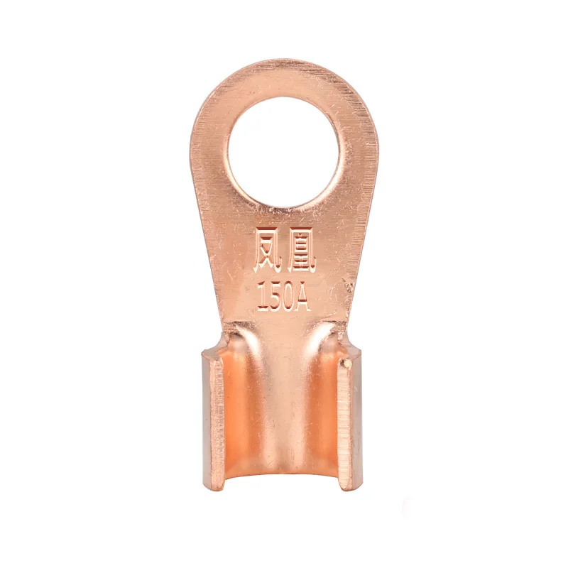 50PCS High Quality 150A Red Copper Cable Connector Crimp Terminal Lugs OT-150A Connecting Terminals