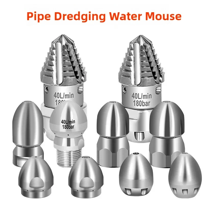 Machine Cleaning Nozzle with Tip Guard for High-pressure Water Dredging and Sewage Cleaning