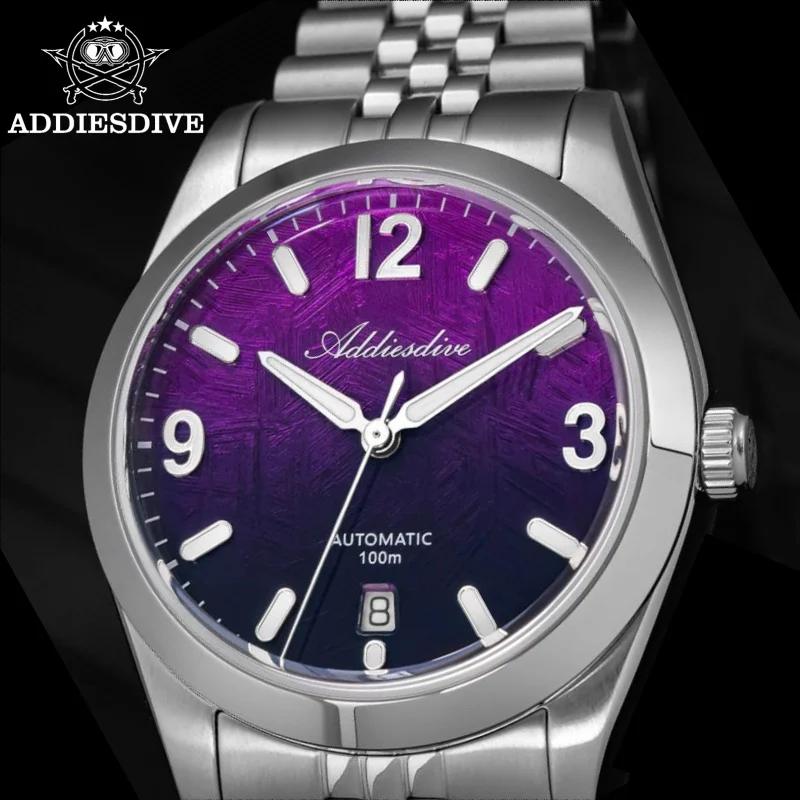 

ADDIESDIVE AD2547 Watch For Men Sapphire Glass 10Bar Waterproof BGW9 Super Luminous Japanese 8215 Automatic Mechanical Watches