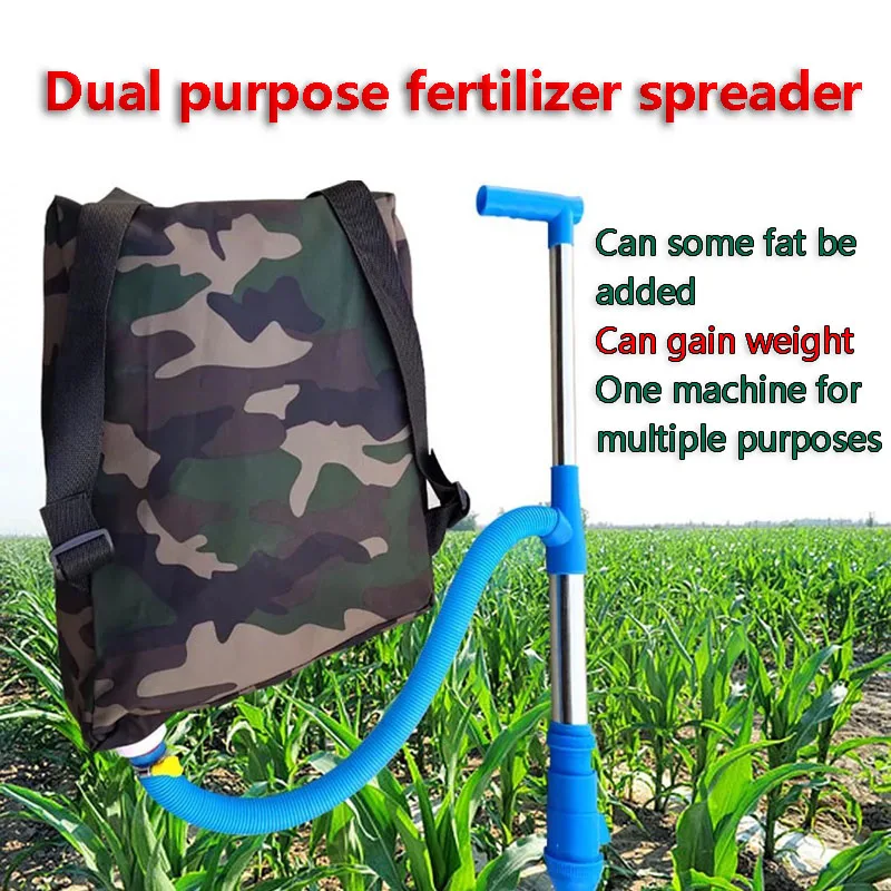 Back-Type Stainless Steel Fertilizer Tool With Fertilizer Bag No Fuel Needed For Viticulture And Planting Quick Fertilizer Tool