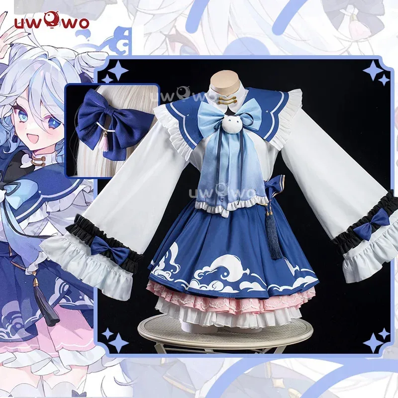 PRE SALE UWOWO Genshin Impact Fanart Furina Chinese Style Lolita Dress Cosplay Costume