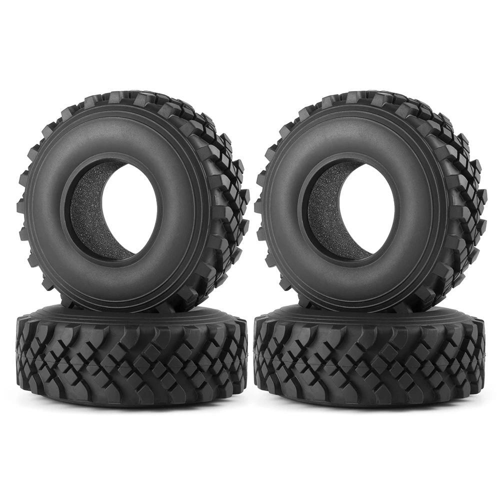 AXSPEED 127*40mm 2.2inch Beadlock Rubber Tires Tyres with Foam for Axial Wraith 1/10 RC Rock Crawler Car Wheels Rims Parts