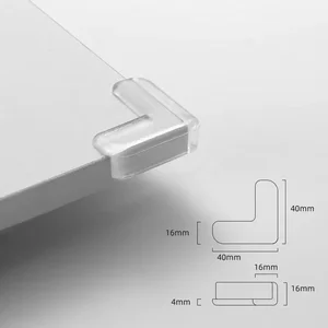 10 Pcs Clear Silicone Corner Guards Furniture Table Safety Shock-Absorbing Childproof Corner Bumpers Easy Installation