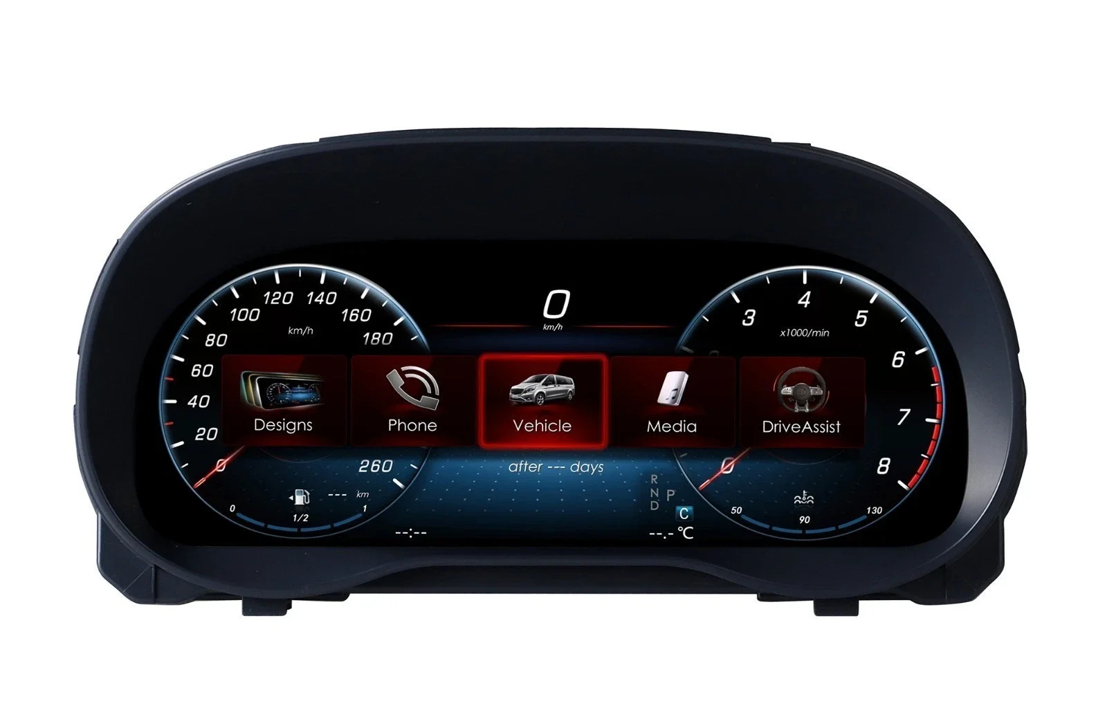 12.3” Digital Cluster Dashboard For Mercedes-Benz Vito 2024 Speedometer car cluster instrument panel Wireless CarPlay