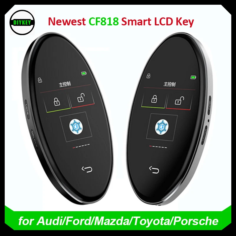 

Korean/English CF818 Modified Universal Smart LCD Key Auto Lock Keyless Go Comfortable Entry For Audi/Ford/Mazda/Toyota/Porsche