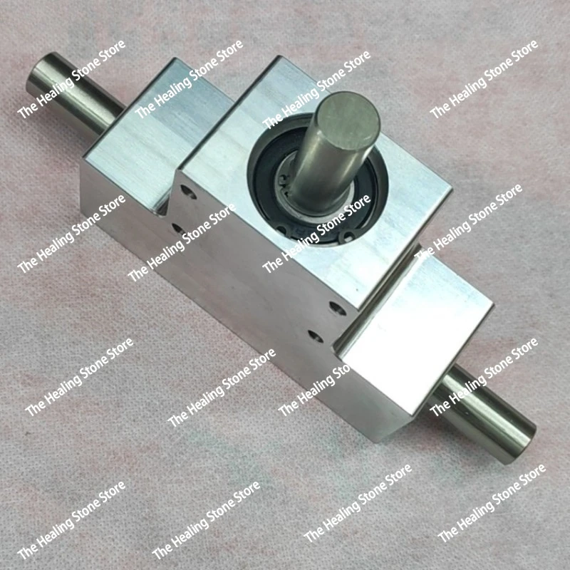 Small Speed Ratio 1:1 Single/Dual Output Shaft Diameter 15mm 90 Degree Commutator Corner Spiral Bevel Gear Box