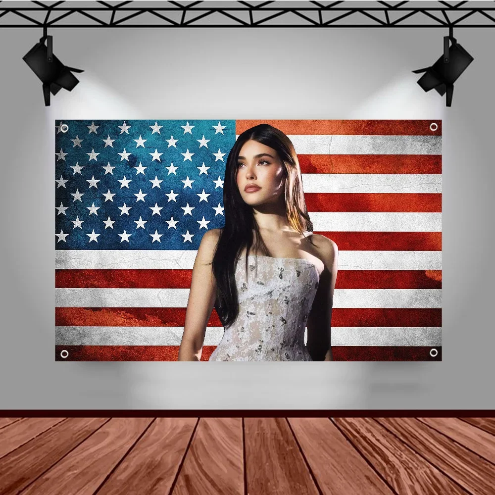 علم بيرة ماديسون، طباعة متقدمة، علم إعلاني تجاري، علم حفلة الشركة، ديكور لافتة معلقة على الحائط