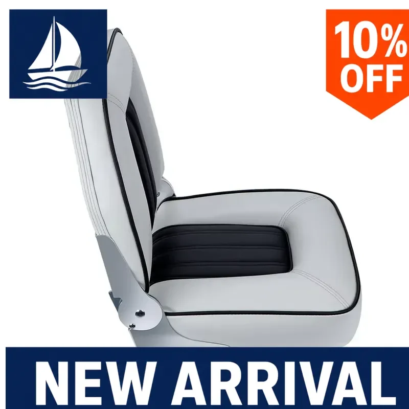 Marine Boat Folding Seat Fishing Pro Casting Deck Chair Swivel Base Aluminum Lightweight Outdoor Water Sports Gear