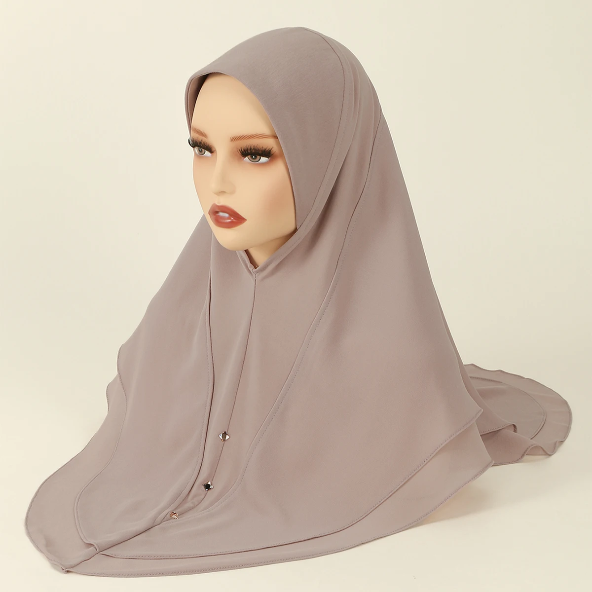 حجاب أميرا نسائي حجاب فوري وشاح شو خيمار دانتيل عمامة متواضعة صلاة مسلمة حجاب جلباب عربي نسائي Musulman #2