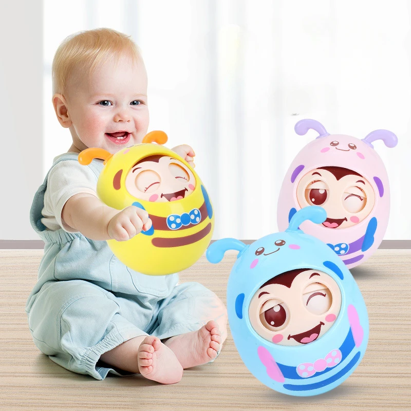 Not down toy baby 6 months baby puzzle early education children 0-1 eye nodding soothing children's rattles dolls