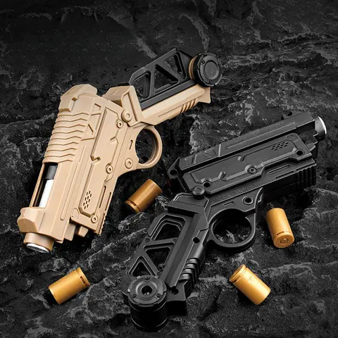 Mini Launcher Children Shell Ejection Toy Gun Decompression Boys Science Education Model Finger Gun Fingertip Toy Gift