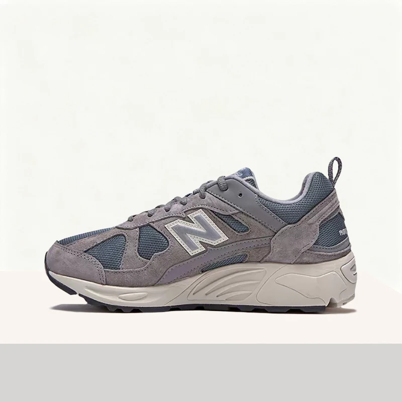 New Balance NB878 Unisex Gray ABZORB Low-Top Runners – Retro-Style Mesh Fabric Sole & Durable Comfortable Fit CM878KO1