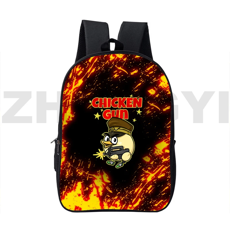 

Large Anime Chicken Gun School Backpack for College Students 16 Inch Latop Hiking Trekking Mochila Notebook Urban Travel Bookbag