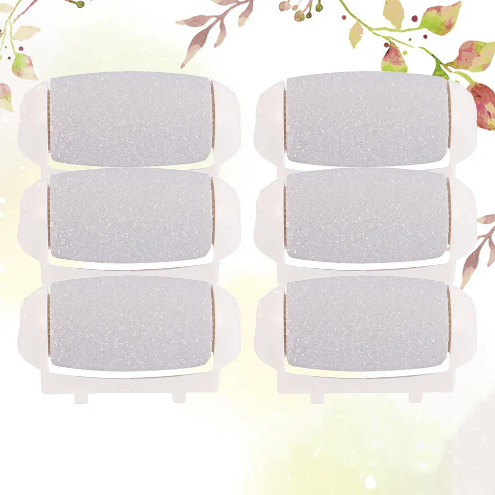 6Pcs Professional Grade Exfoliating Roller Heads for Electronic Pedicure Devices Remove Hard Skin Efficiently Dead Skin Remover