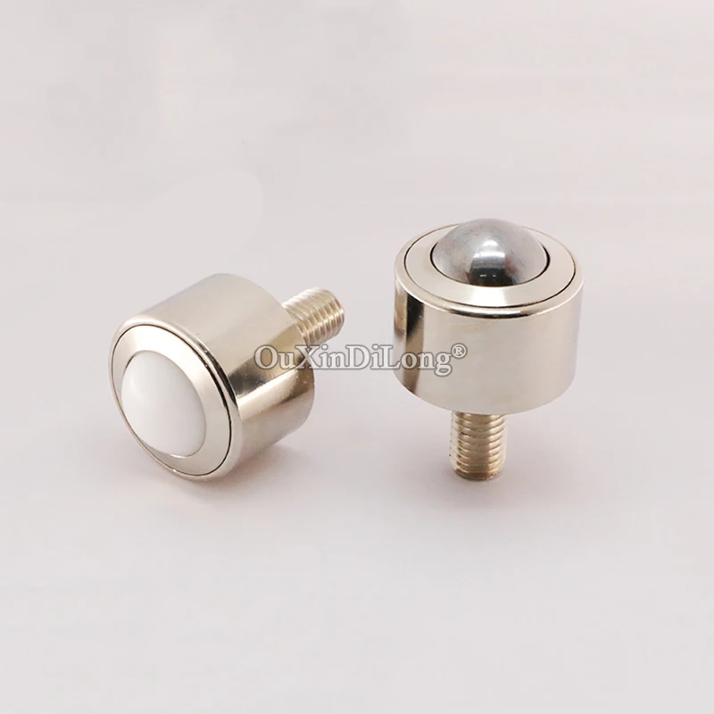 New 8PCS Heavy Precision Conveying Universal Ball Transfer Unit Ball Bearing Bull Eye Wheels Industrial Conveyor Rollers Sliders