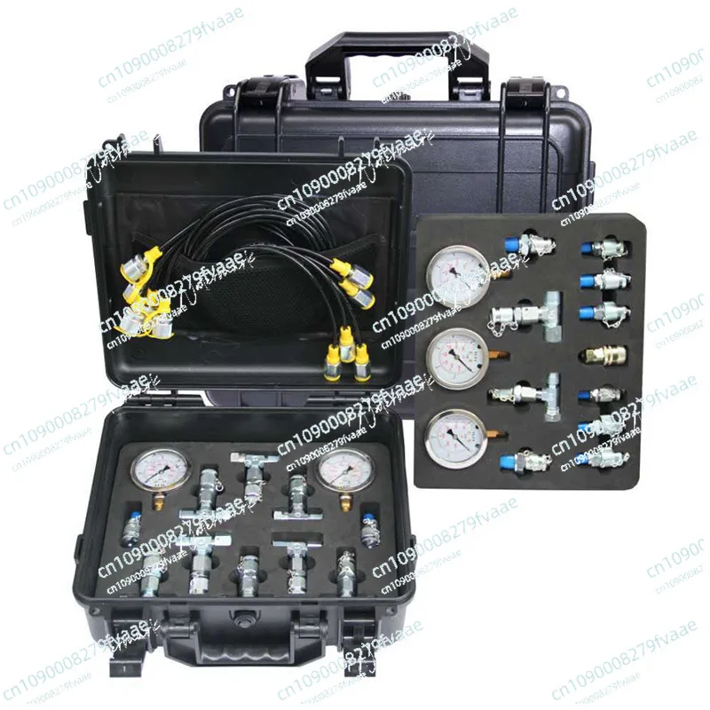 

Portable Pressure Gauge Box Excavator Special Pressure Measuring Tool Hydraulic Pump Test Pressure Gauge