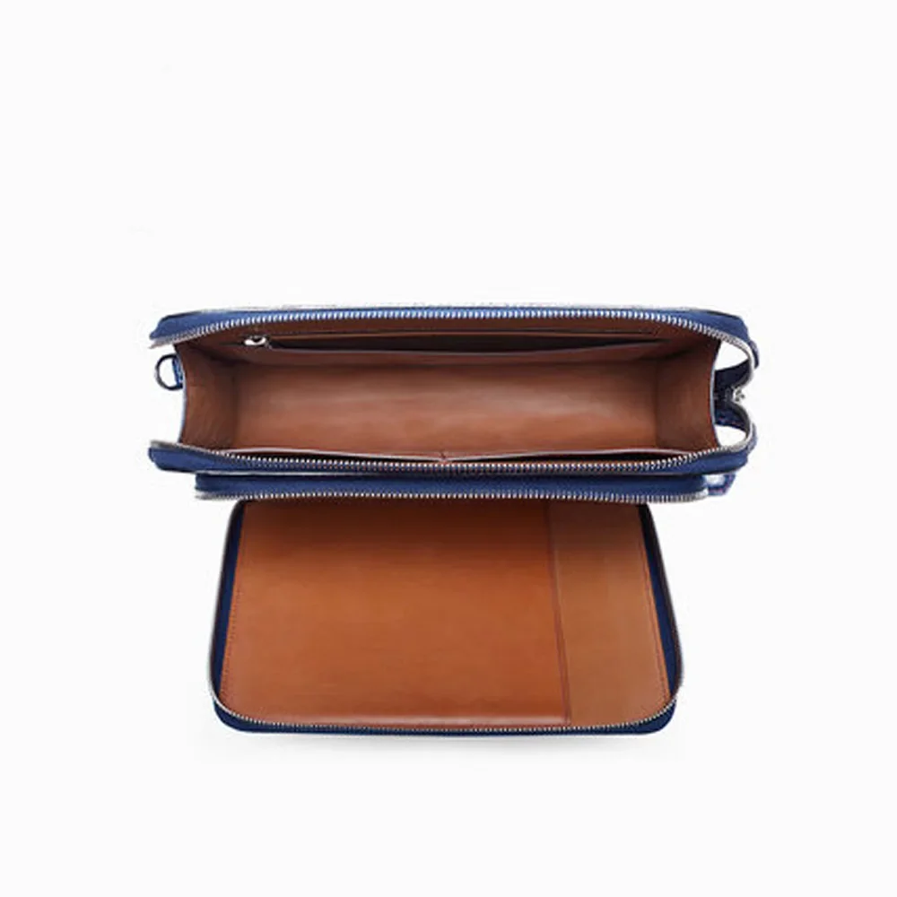 Gete krokodil handgemaakte dameshandtas Heren lederen zakelijke vrijetijdshandtas met grote capaciteit