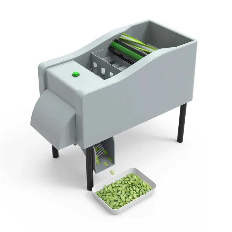آلة تقشير Edamame Sheller الطازجة آلة تقشير Edamame فول الصويا الأخضر البازلاء تقشير وقصف آلة Edamame