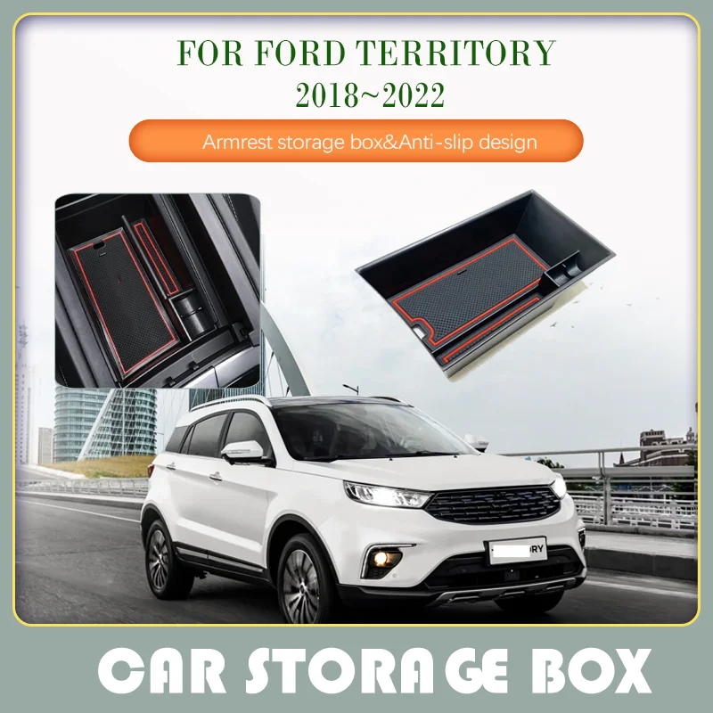 Car Storage Boxes For Ford Territory CX743 MK1 2018 2019 2020 2021 2022 Anti-dirty Pads Armrest Covers Interior Auto Accessories