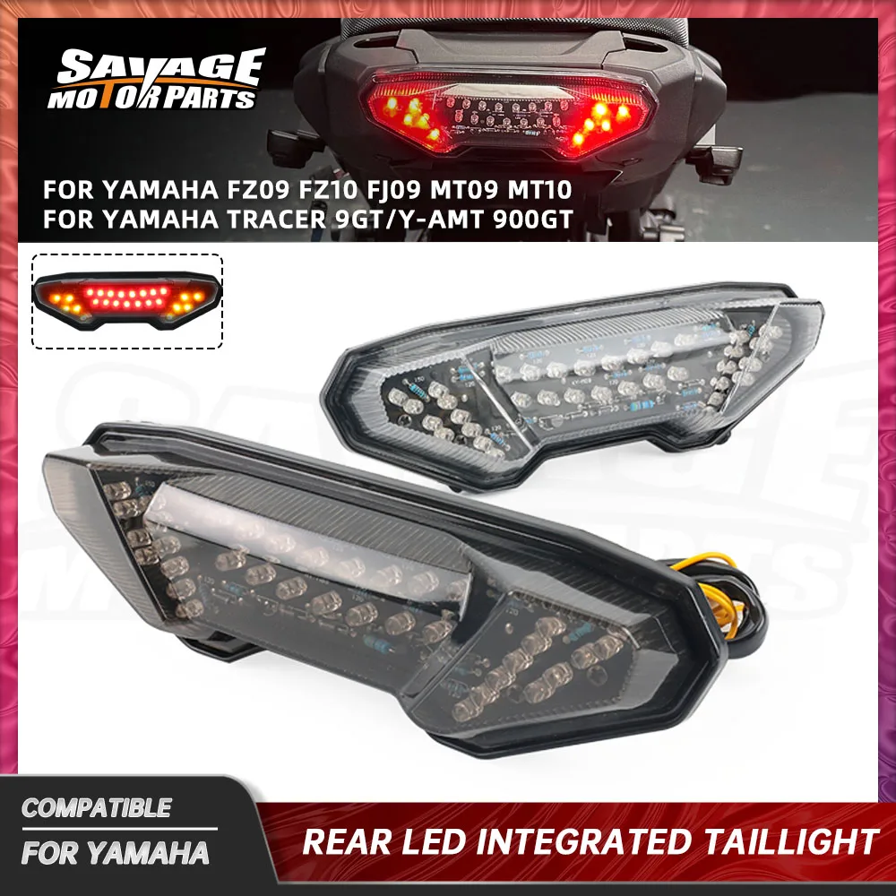 

2025 Motorcycle LED Integrated Taillight For Yamaha MT09 MT10 Tracer 9GT 900GT MT FJ FZ 09 10 Rear Indicator Flashers Brake Lamp