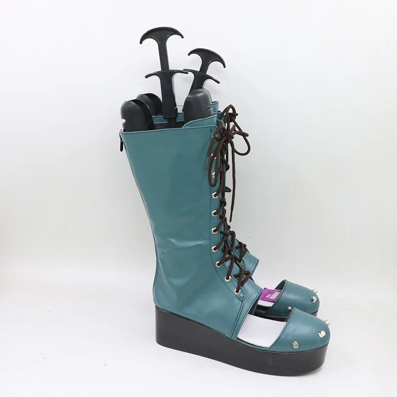 A.B.A مذنب جير ستريف ABA تأثيري أحذية أحذية أنيمي هالوين كرنفال حفلة بولي Boots الأحذية الجلدية مخصص