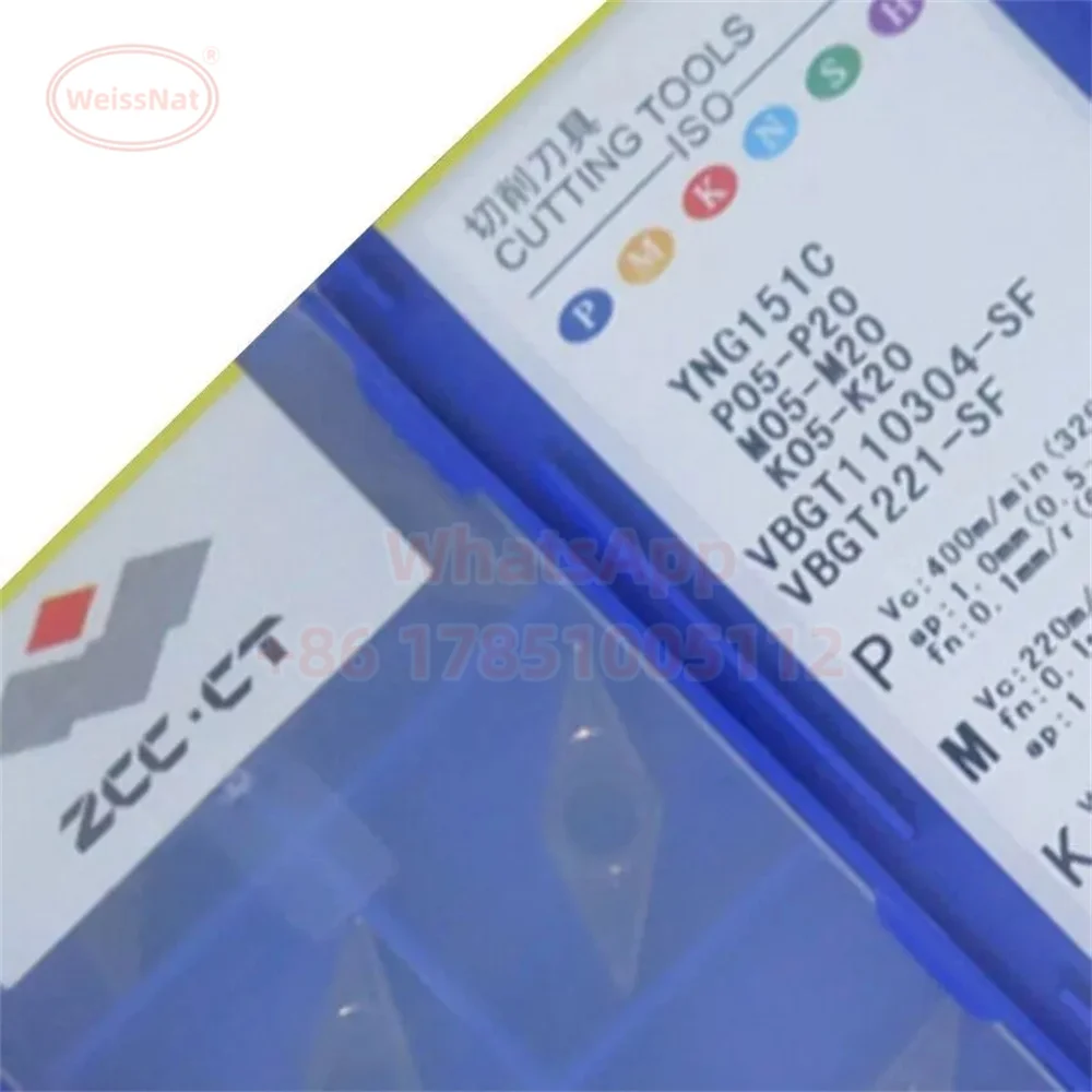 ZCC.CT VBGT110302 VBGT110304-SF YNG151C Carbide Insert VBGT Inserts