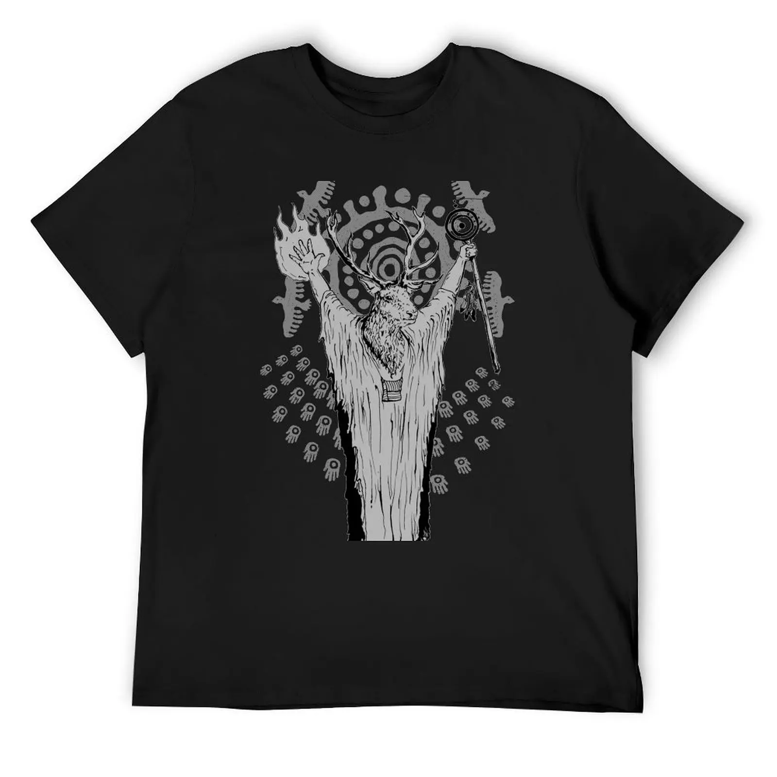 

Deer Shaman T-Shirt tops Louboutins vintage designer t shirt men