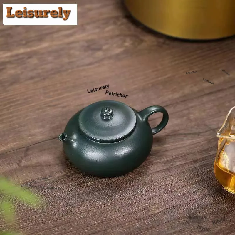 

180Ml Creative Yixing Purple Clay Teapots Handmade Pot Raw Ore Green Mud Tea Brewing Kettle Zisha Set Collection Supplies
