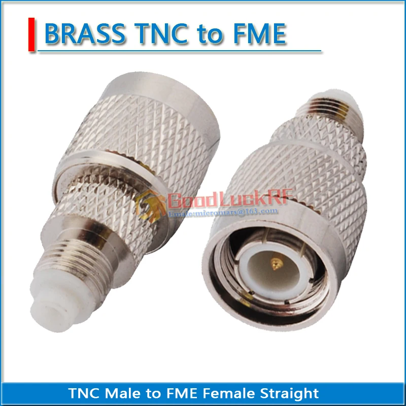 L12 TNC Female to FME Female Straight 50ohm Silver Copper RF Connector Adapter Socket