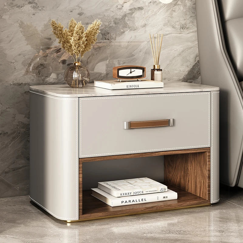 Minimalist Luxury Bedside Table Aesthetic Creative Modern Design Bedside Tables Delicacy Mesitas De Noche Bedroom Furniture