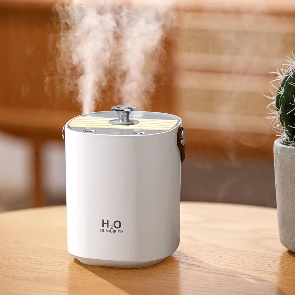 

1.2L Portable Air Humidifier Quiet Ultrasonic Humidifiers USB Rechargeable Autoshut Off Humidificadores for Bedroom Home Office