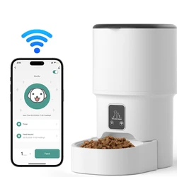 4L Pet Feeder Timing 5V USB Smart Automatic Dog Pet Feeder For Cats Dog Button WIFI APP Intelligent Dry Food Dispenser Dog Bowl